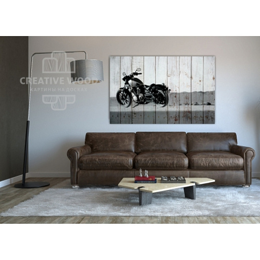 Картины в интерьере артикул Мотоциклы - Мото 13, Мотоциклы, Creative Wood